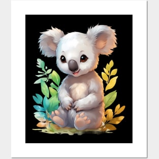 Kute Adorable Baby Koalas Posters and Art